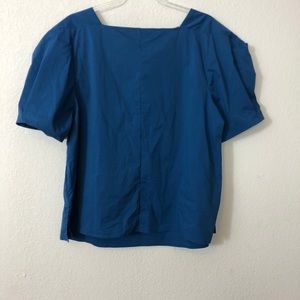 Eloquii Tops - Eloquii | Blue Blouse with Zipper Detail Eloquii Tops - Eloquii | Blue Blouse with Zipper Detail